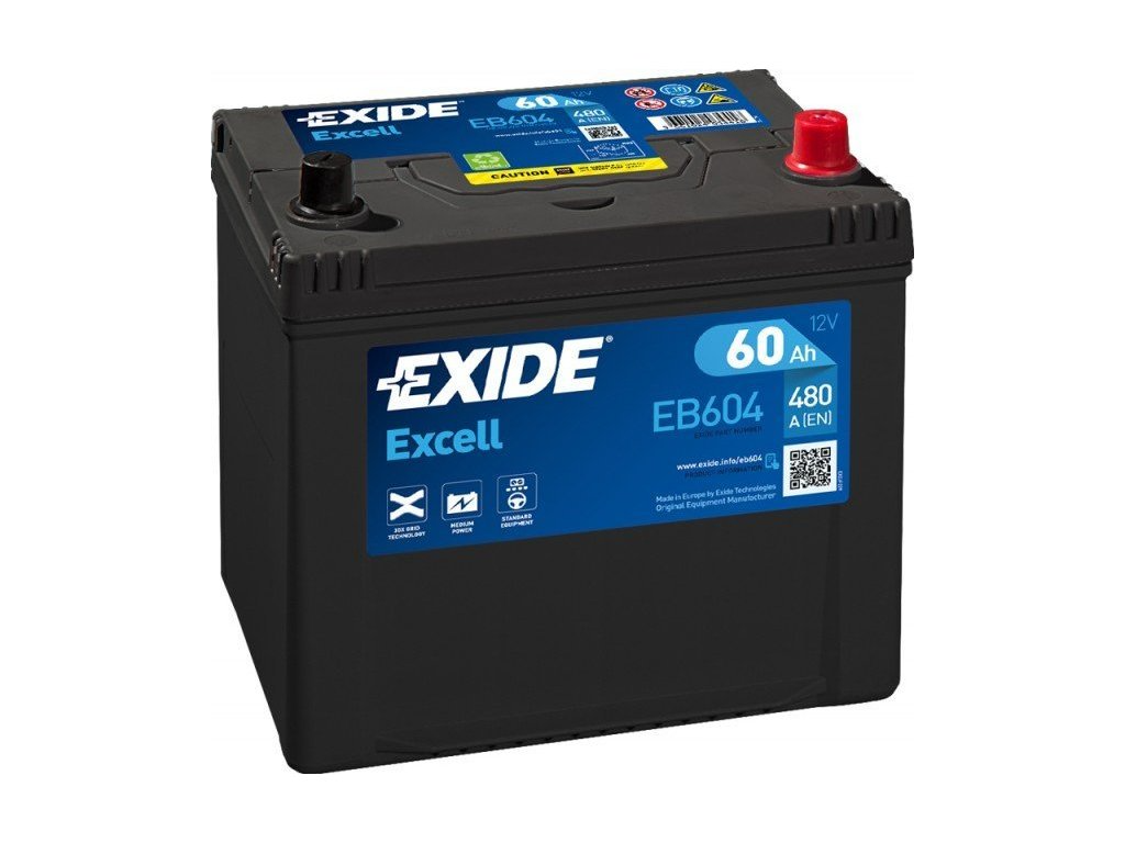 Exide EB604 Excell 60Ah Autobatterie